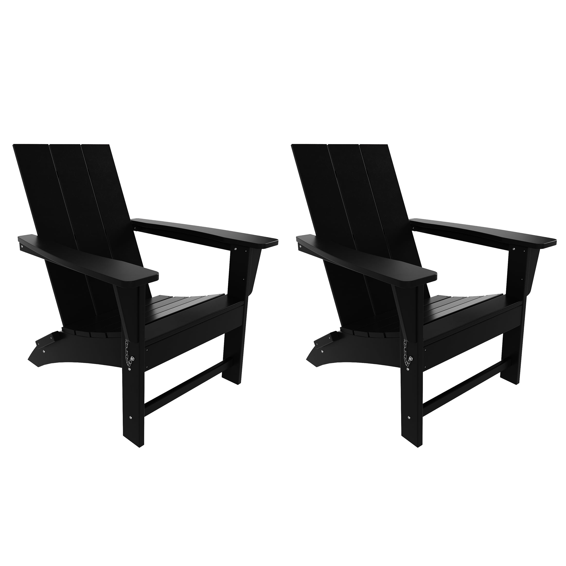 WestinTrends Ashore Adirondack Chairs Set of 2, All Weather Poly Lumber