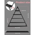 thumbnail image 3 of 10PCS Nail Polish Racks 5 Tiers Nail Polish Shelf for Wall Triangular Display Rack Cosmetic Display Cases Lipstick Perfume Wall Shelf Essential Oil Organizers for Home Spa Nail Salon(Black), 3 of 7