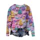 thumbnail image 2 of Suéter de cuello redondo de moda navideña para mujer, blusa holgada informal de manga larga con estampado sin capucha, blusa de poliéster para mujer, 2 of 3