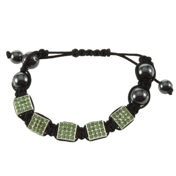 Square Crystal Beads Shamballa friendship charms Bracelet