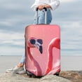 thumbnail image 7 of Fuzoiu Cool Flamingos Sunglasses Scene Print Suitcase Cover,Washable Luggage Covers for Suitcase,Elastic Luggage Protector Cover,Scratch Resistant Travel Suitcase Covers-Large, 7 of 7