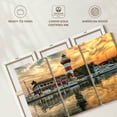 thumbnail image 6 of Elephant Stock Hilton Head Lighthouse Wall Art - Horizontal Multi Panel Canvas - Living Room Wall Decor - Nautical Multi Panel - Yellow And Red Decor - 45" x 28", 6 of 8