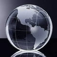 thumbnail image 2 of Amlong Crystal 4 inch Globe Paperweight with Gift Box, 2 of 4