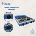thumbnail image 4 of FRAGA Parrilla de Mesa, FRAGA P705i, 4 Quemadores, Cubierta Acero Inoxidable, Encendido Manual, Gas L.P.,Hecho en México., 4 of 4