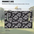 thumbnail image 7 of Yuyamidu Skull Golf Cart Seat Covers Rose Club Car Seat Towel Blanket with Pockets, Fits Club Car More 2 Person Seats Golf Carts, Black, 7 of 7