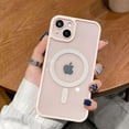 thumbnail image 3 of Pink Edge Phone Case, Support MagSafe Wireless Charging, Shockproof Clear Case for iPhone 13 Mini, 3 of 11