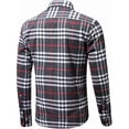 thumbnail image 2 of Camisa De Franela A Cuadros De Manga Larga Para Hombre, 2 of 8