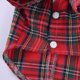 thumbnail image 5 of XWSHYW Suministros para Mascotas para Perros Ropa para Mascotas, Traje para Perros, Nuevo Producto, Ropa para Perros, Vestido Rojo Doble con Pajarita a Cuadros, 5 of 6