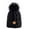 Black, variant on Womens Winter Ribbed Cap Knit Pompom Soft Warm Hat Hats for Women Cute