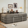 thumbnail image 6 of Leumius 78.8" Convertible Sofa Bed with Fixed-Shape Frame & Support Armrest,Modular Corduroy Sleeper Sofa,Boneless Couch Folding Mattress Couch for Small Spaces - No Assembly Needed,Grey, 6 of 12