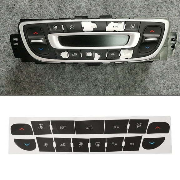 Car Air Condition AC Climate Control Worn Peeling Button Repair Decals Stickers For Megane For Master Car Accessories 