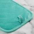 thumbnail image 4 of KitchenAid Gingham Pot Holder 2-Pack Set, Aqua Sky, 7"x10", 4 of 7