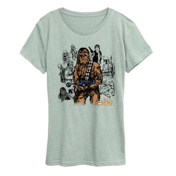 Star Wars - Chewie Lines - Women's Short Sleeve Graphic T-Shirt