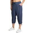 thumbnail image 3 of RBX Active Women's Plus Size Relaxed Lightweight Woven Cargo Capri Pant, 3 of 5
