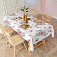 thumbnail image 3 of Pioneer Flower Floral Print Pattern Rectangle Tablecloth 60"x120", Waterproof Polyester Table Cloth, Wipeable Spillproof for Dining Camping Indoor Outdoor, 3 of 6