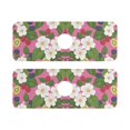 thumbnail image 7 of Yayeee Faucet Mat for Kitchen Sink 14.7" Diatomite Long Splash Guard Pad, White Flowers, 2 Pack, 7 of 7