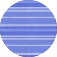 thumbnail image 1 of Ahgly Company Machine Washable Indoor Round Transitional Blue Ribbon Blue Area Rugs, 4' Round, 1 of 7