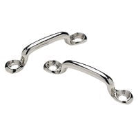 Seachoice Multi-Purpose Nickel-Plated Brass 1-7/32 In. Eye Straps, Set of 4