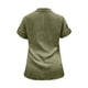thumbnail image 4 of Camisa Blusa básica para mujer Blusa de lino de algodón con traje de vacaciones con bolsillo (Verde XXXL) Ygjytge Verde T 3EG para Mujer, 4 of 9