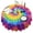 Rainbow Tie Dye, variant on Rainbow Tie Dye Mandala Pattern Round Tablecloth 60"x60",Wrinkle Wipeable Table Cloth for Kitchen Dining Room Picnic Patio Party