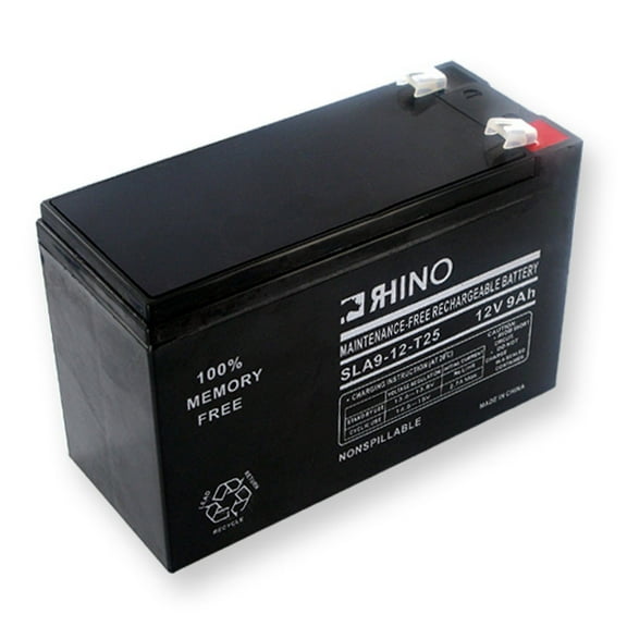 12 VOLT 9Ah BATTERY WITH FASTON Rhino Battery