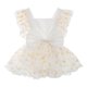 thumbnail image 1 of Gibobby Mameluco para niña Infant Girls Fly manga Bowknot Floral bordado tul espalda descubierta recién nacido monos(Blanco, 18-24 Meses), 1 of 4