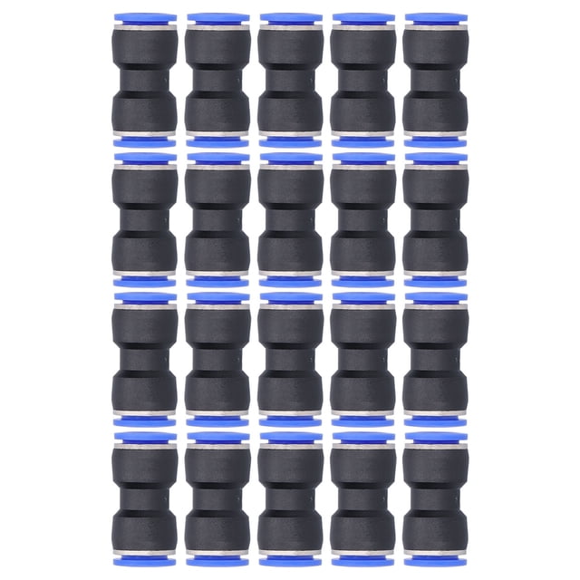 20 conectores reductores neumáticos rectos de inserción para tubo de aire P16-14