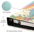 thumbnail image 3 of FORMRS 3 Ring Photo Album 4"x6" Self Adhesive Large Capacity PU Leather Cover, Retro Beige Rainbow, 3 of 8