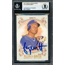 George Brett Autographed 2021 Topps Allen & Ginter Card #147 Kansas City Royals Beckett BAS #17830819