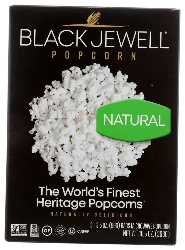 Black Jewell Microwave Popcorn Natural, 10.5 Oz