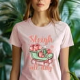 thumbnail image 5 of Sleigh All Day Graphic T-Shirt | Unisex Casual Holiday Style Tee, Ash, Size L, 5 of 6