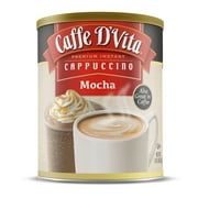Caffe D'Vita Mocha Cappuccino Powdered Drink Mix, 16 oz Canisters, 6 Count