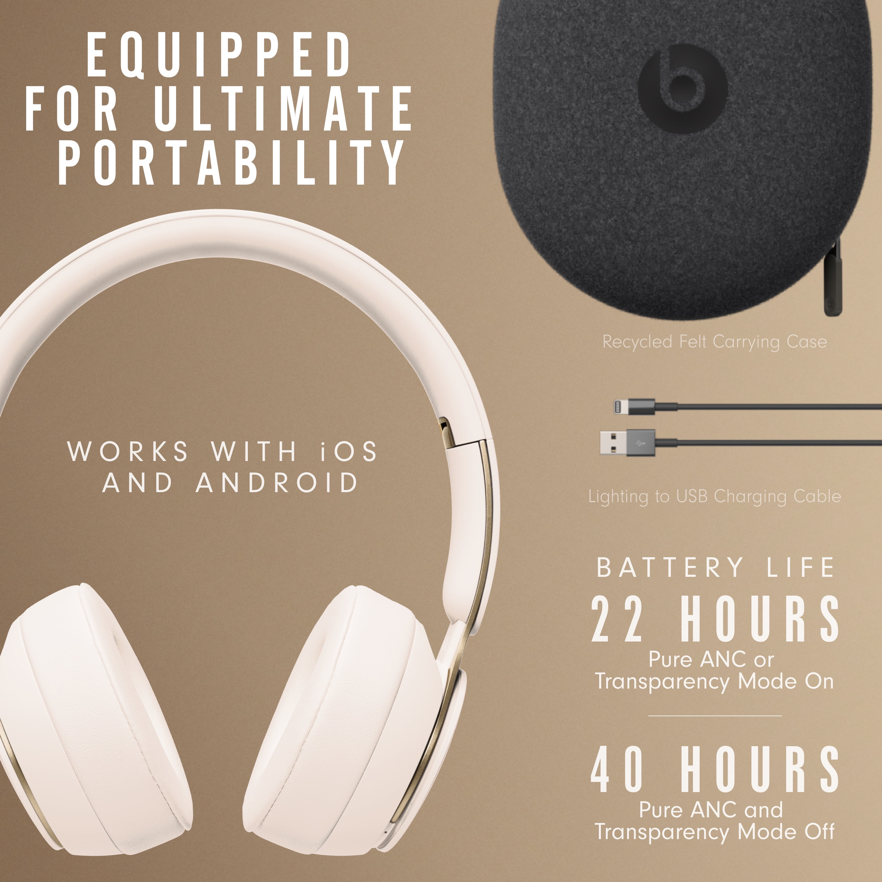 Beats Solo Pro Wireless Noise Cancelling On-Ear Headphones with 