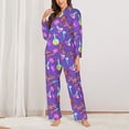 thumbnail image 2 of Vsdgher Chemistry Tools Pajamas Set Long Sleeve Sleepwear Womens Button Down Nightwear Pj Sets-Small, 2 of 7