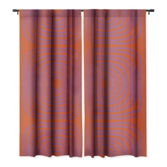 Society6 SunshineCanteen LISBOA orange Window Curtain 50" x 108"
