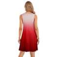 thumbnail image 3 of WILLBEST Vestidos De Verano Para Mujer, Vestido Playero Elegante De Color Liso, Largo Medio, Cuello Redondo, Sin Mangas 2016, 3 of 3