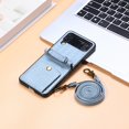 thumbnail image 4 of Lanyard Card Slot Leather Case Compatible Samsung Galaxy Z Flip 4, Crossbody Rope Z Flip 4 Case Anti-lost, 4 of 5