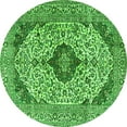thumbnail image 1 of Ahgly Company Indoor Round Persian Green Traditional Area Rugs, 3' Round, 1 of 1