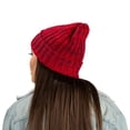 thumbnail image 2 of Women's Pompom Rock Knit Autumn Winter Beanie [One Size Fits Most], 2 of 12