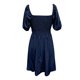 thumbnail image 4 of Vestido plisado con cuello cuadrado y mangas abullonadas para mujer - Vestido mini informal de verano en color liso - S-XXL, 4 of 5