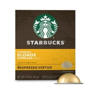 Starbucks By Nespresso Vertuo Coffee Capsules, Starbucks Blonde Espresso Roast, Nespresso Pods, 1 Box (8 Pods)