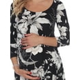 thumbnail image 5 of White Mark Women's Maternity Floral Printed Tunic Top, 5 of 5