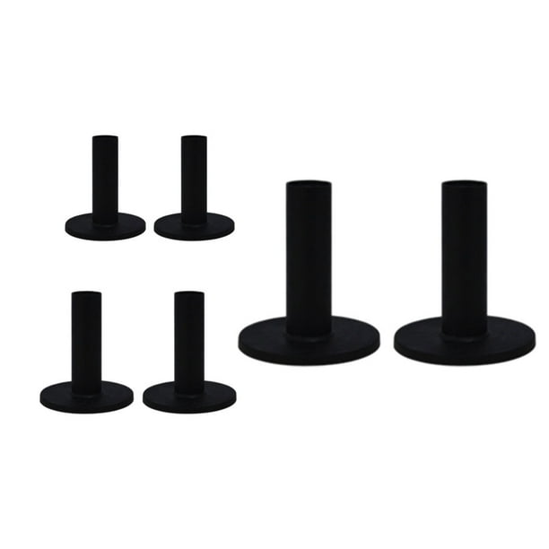 Bearachild Tee de golf de goma ecológicos 6pcs/set negro 70 mm 60 mm