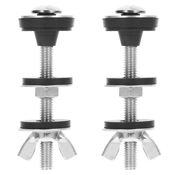 WRISTBIQUE 1Pair Metal Toilet Seats Bolts and Nuts Kit Replacement Screws High Toughness and Wear Resistance