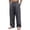 Gray, variant on Cotton Linen Pants for Men Elastic Waist Drawstring Loose Lightweight Full Length Pants Casual Loungewear Trousers