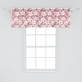 thumbnail image 2 of Ambesonne Cartoon Window Valance, Cherry Blossoms Petal, 54" X 18", Dried Rose White Green, 2 of 3