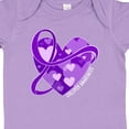 thumbnail image 4 of Inktastic Epilepsy Awareness Purple Ribbon Around Heart Boys or Girls Baby Bodysuit, 4 of 5