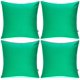 thumbnail image 1 of Thmyo Paquete de 4 fundas de almohada 100% algodón, cómodas, decorativas y sólidas, fundas de cojín cuadradas, fundas de almohada en blanco para sublimación, fundas de almohada navideñas para sofá (18, 1 of 4