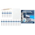 thumbnail image 1 of 18 agujas dobles para de coser, agujas elásticas dobles para de coser doméstica con enhebrador de agujas, longitud 39 mm / 1,54 pulgad Enhebrador de Baoblaze Agujas de coser dobles, 1 of 8