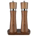 thumbnail image 1 of 6-inch wooden pepper grinder with wooden stand manual salt grill tool, 1 of 4